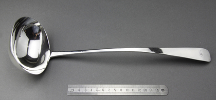 Rare Scottish Provincial Silver Soup Ladle - John Keith, Banff